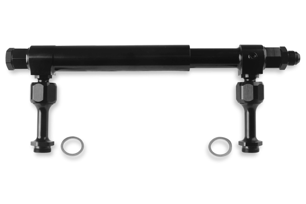 [EARAT105008ERL] Earls - #8an Adj. Fuel Log - Billet Aluminum Black