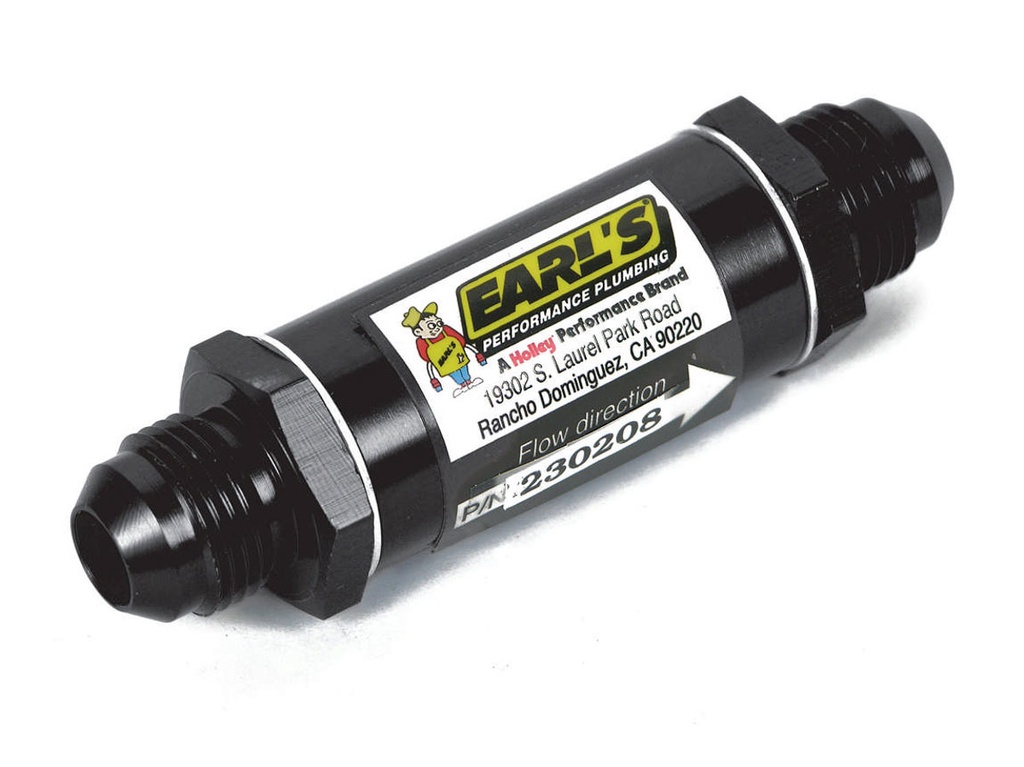 [EARAT230206ERL] Earls - 6an Fuel Filter W/85 Micron Screen Ano-Tuff