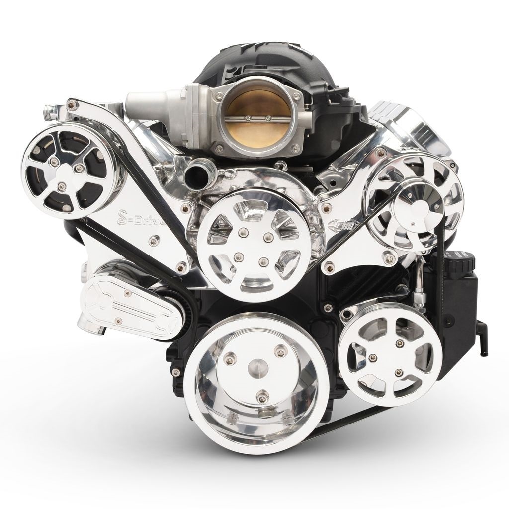 [EDDMS117-90P] Eddie Motorsports - Serpentine Pulley Kit LS Engine