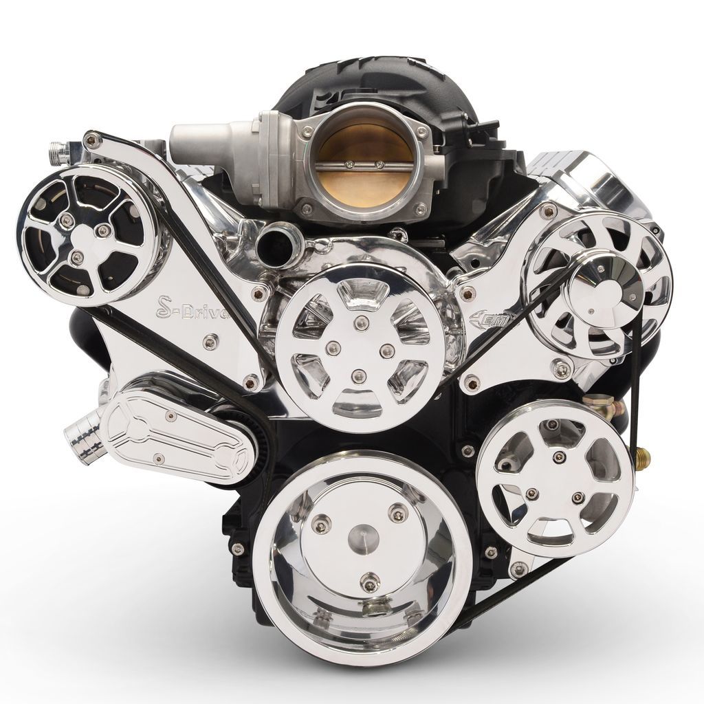 [EDDMS117-90RP] Eddie Motorsports - Serpentine Pulley Kit LS Engine