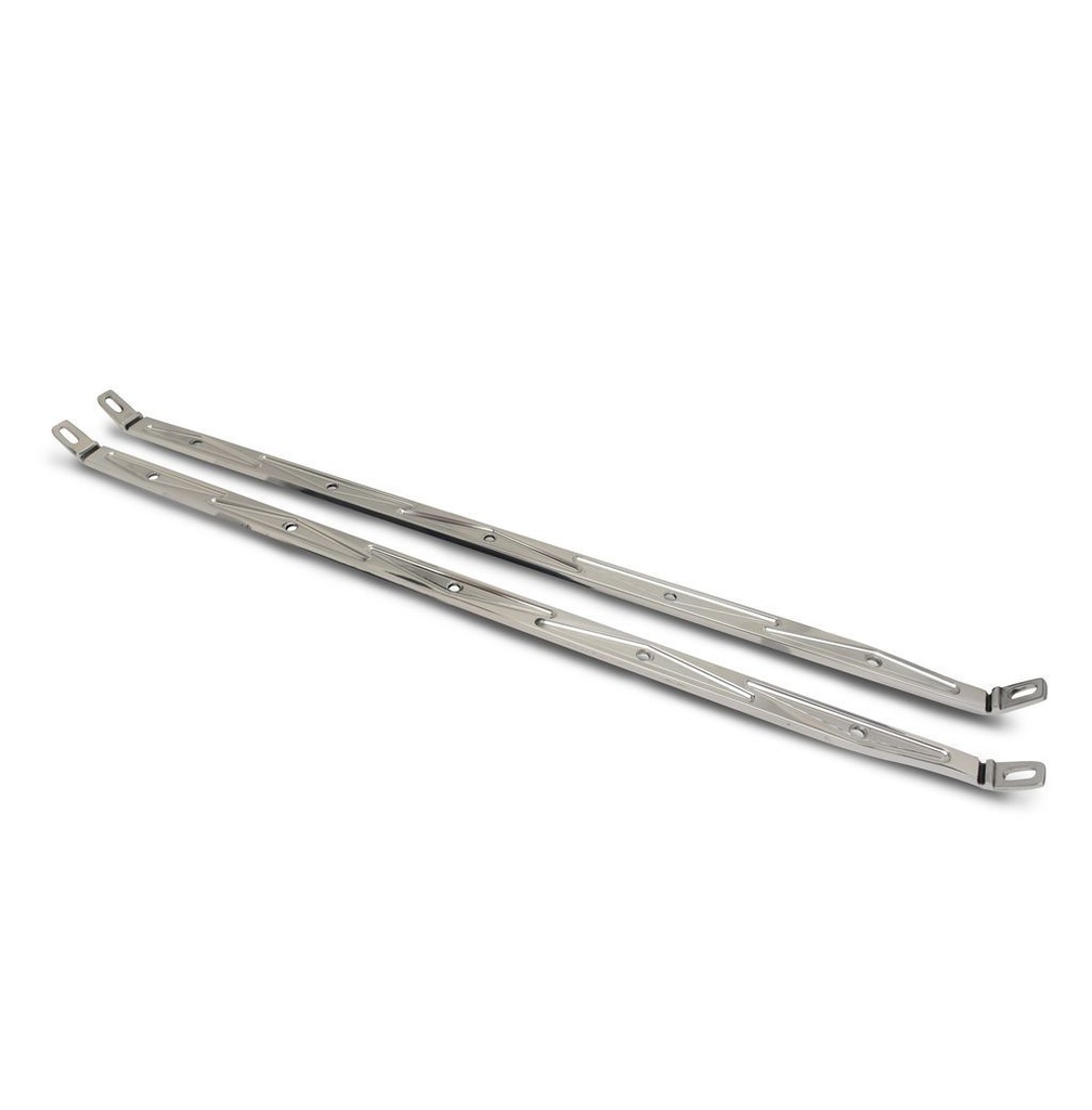 Eddie Motorsports - Hood Brace Supports Polished