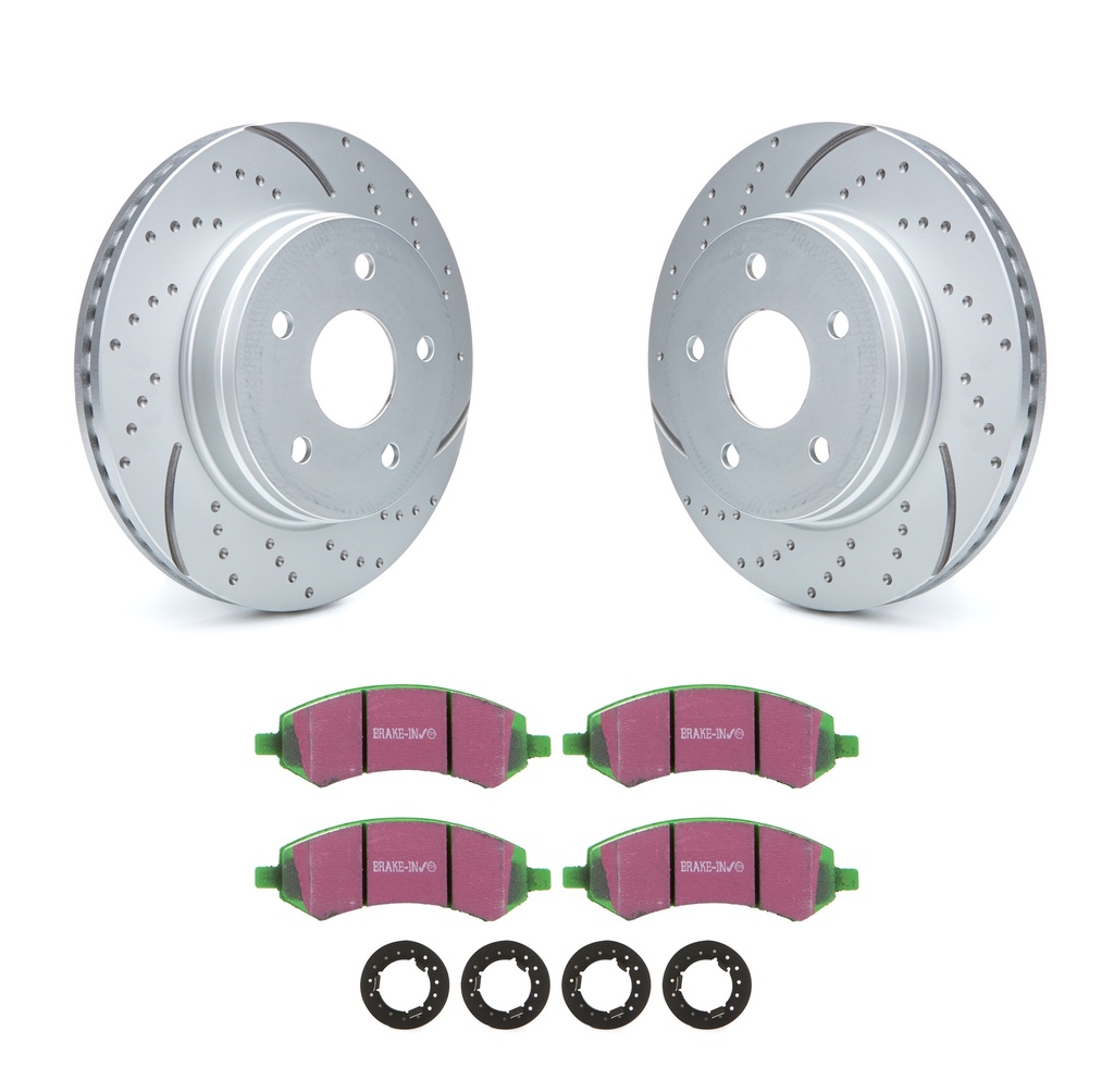 [EBCS3KF1153] Ebc Brakes Usa Inc - Brake Rotor & Pad Kit Greenstuff Durango