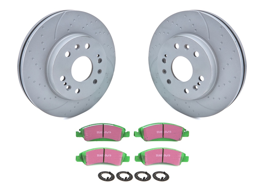 [EBCS3KF1195] EBC Brakes Usa Inc - Brake Rotor & Pad Kit Greenstuff GM1500