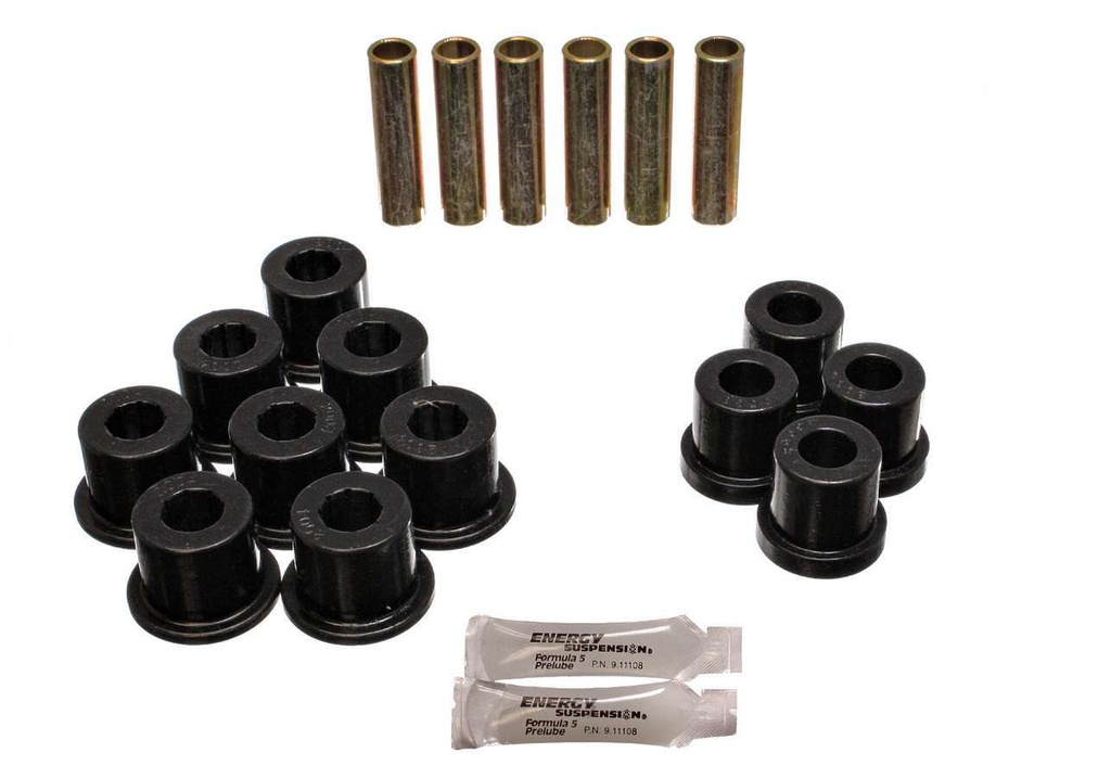 [ENE3-2108G] Energy Suspension - Chevy Rear Spring Bushing Set Black