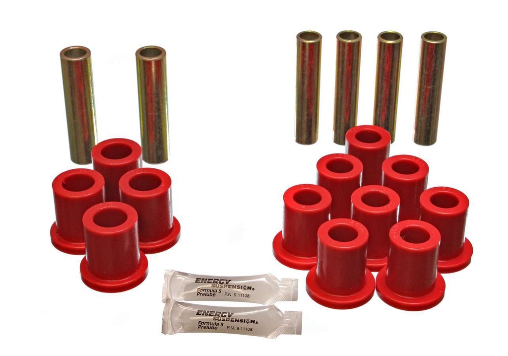 [ENE4-2103R] Energy Suspension - Ford Complete Spring & Shackle Set Red