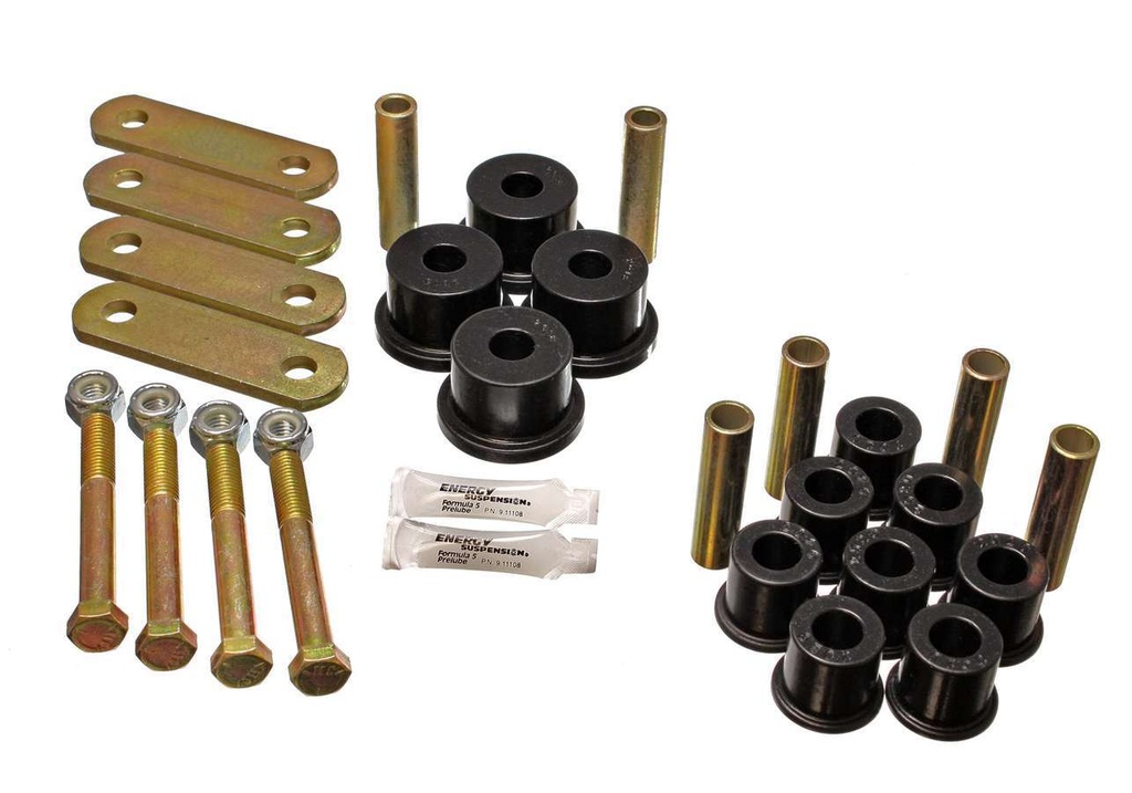 [ENE4-2135G] Energy Suspension - 64-73 Mustang Complete Spring & Shackle Set Bla