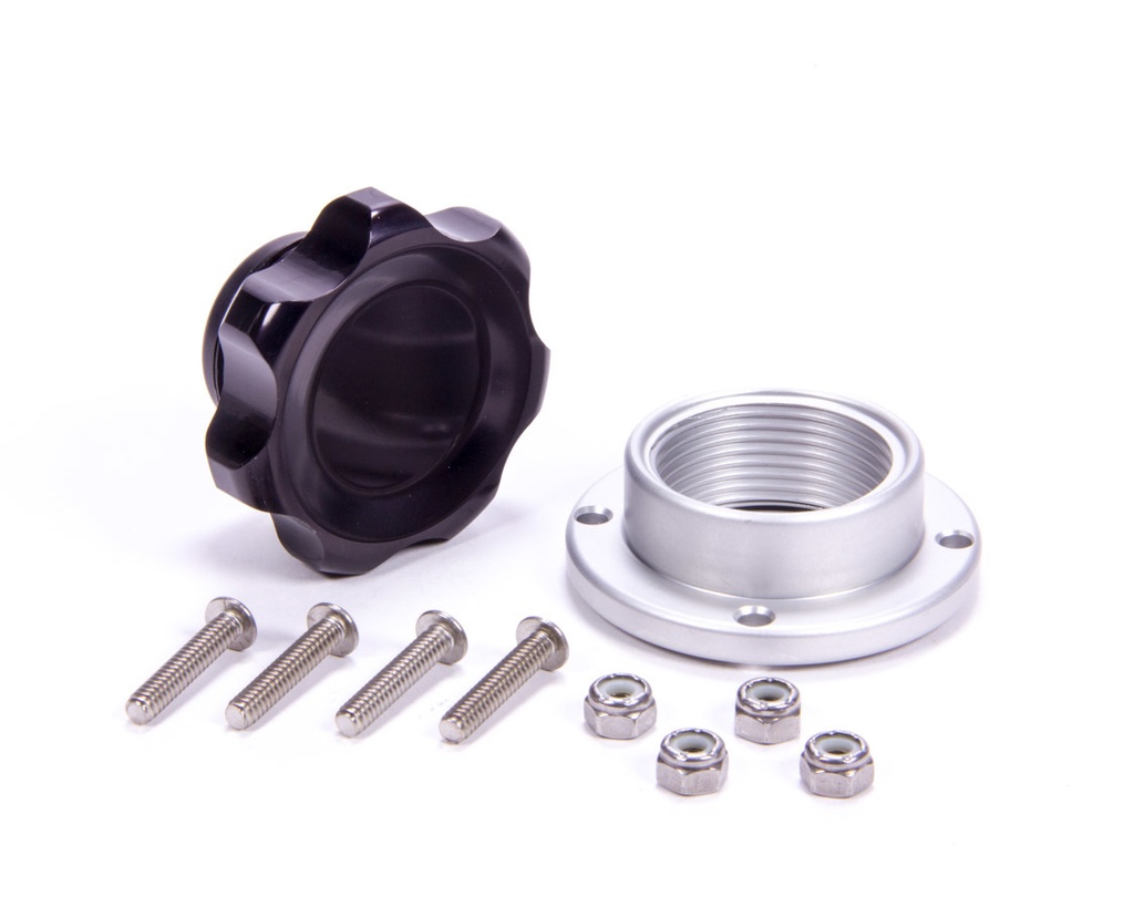 Allstar Performance - Filler Cap Black With Bolt-In Alum Bung Small
