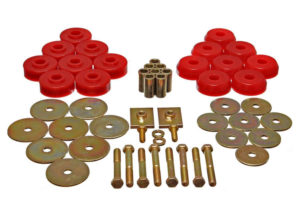 [ENE3-4166R] Energy Suspension - Body Mount Set Exc. Ccon Vertible