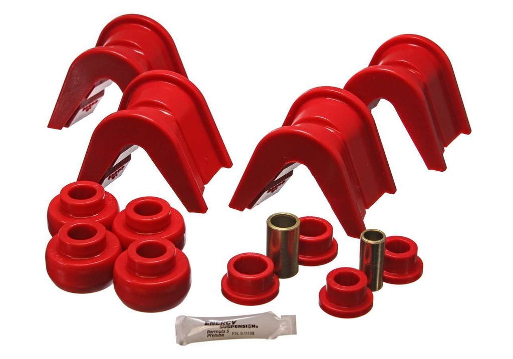 [ENE4-7105R] Energy Suspension - 4 Deg. C-Bush Kit - Red