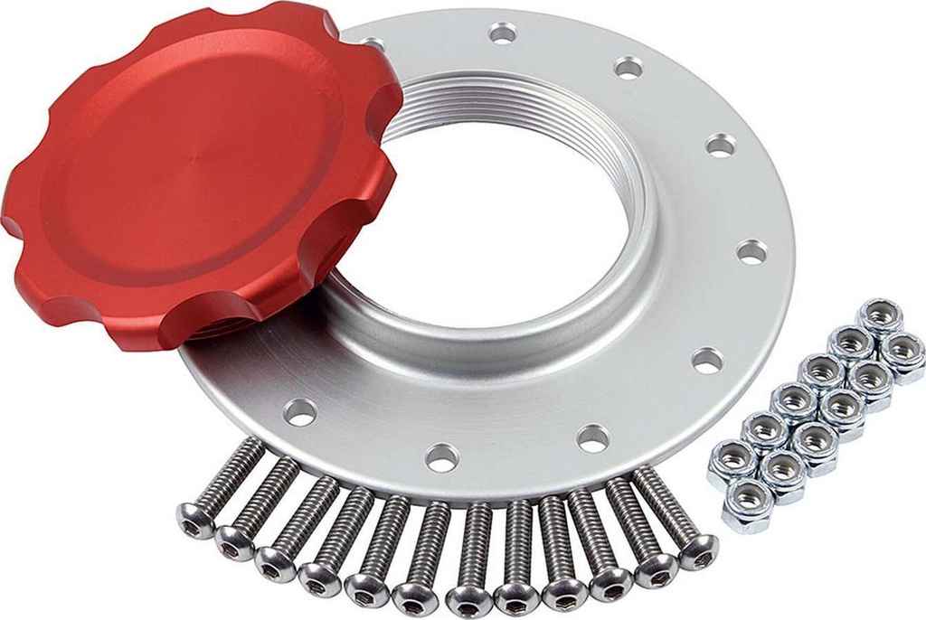 Allstar Performance - Fuel Cell Cap And Bung Rci/Jaz 12-Bolt Red