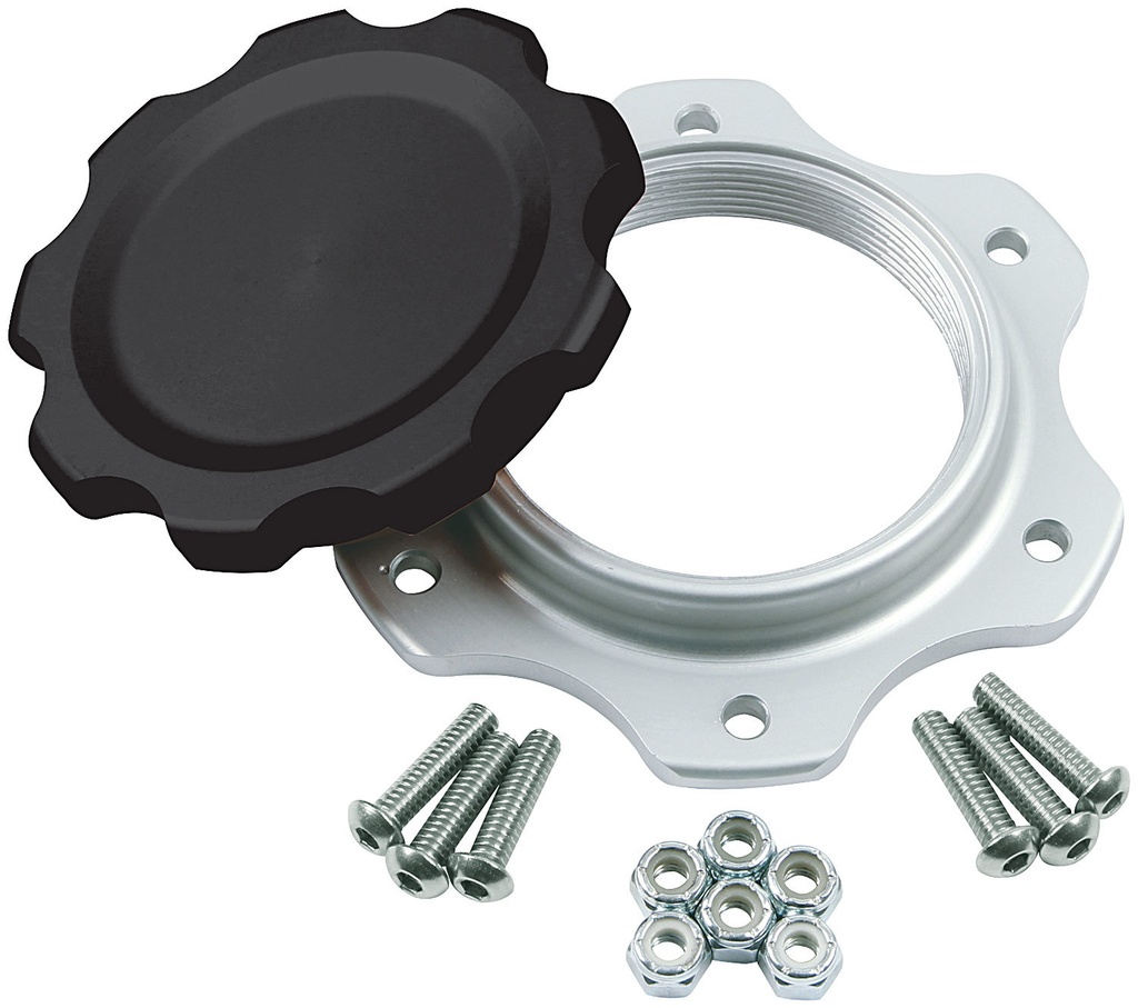Allstar Performance - Fuel Cell Cap and Bung JAZ 6-Bolt Black