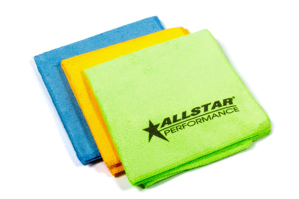 Allstar Performance - Microfiber Towels 3pk 12in X 12in