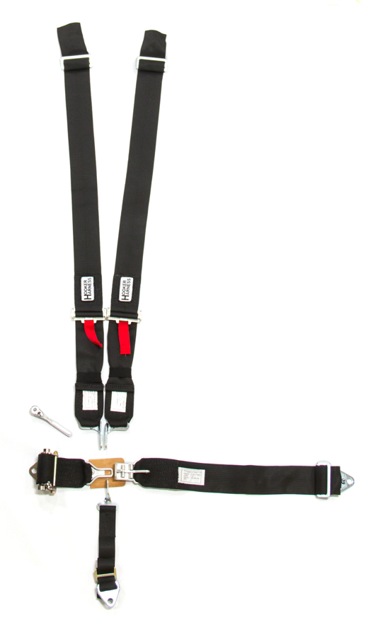 [HRH51000] Hooker Harness - 5-Pt Harness System Ll Ratchet Adj Black