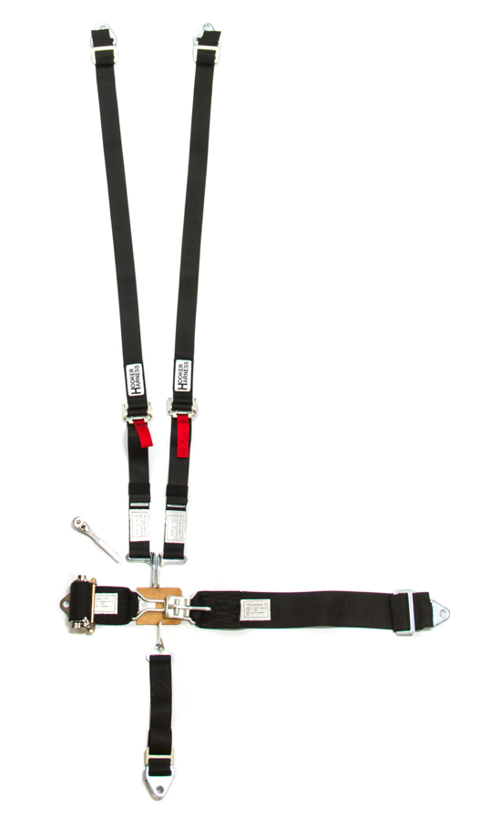 [HRH51100] Hooker Harness - 5-Pt Harness System Hans LL Ratchet Adj Black