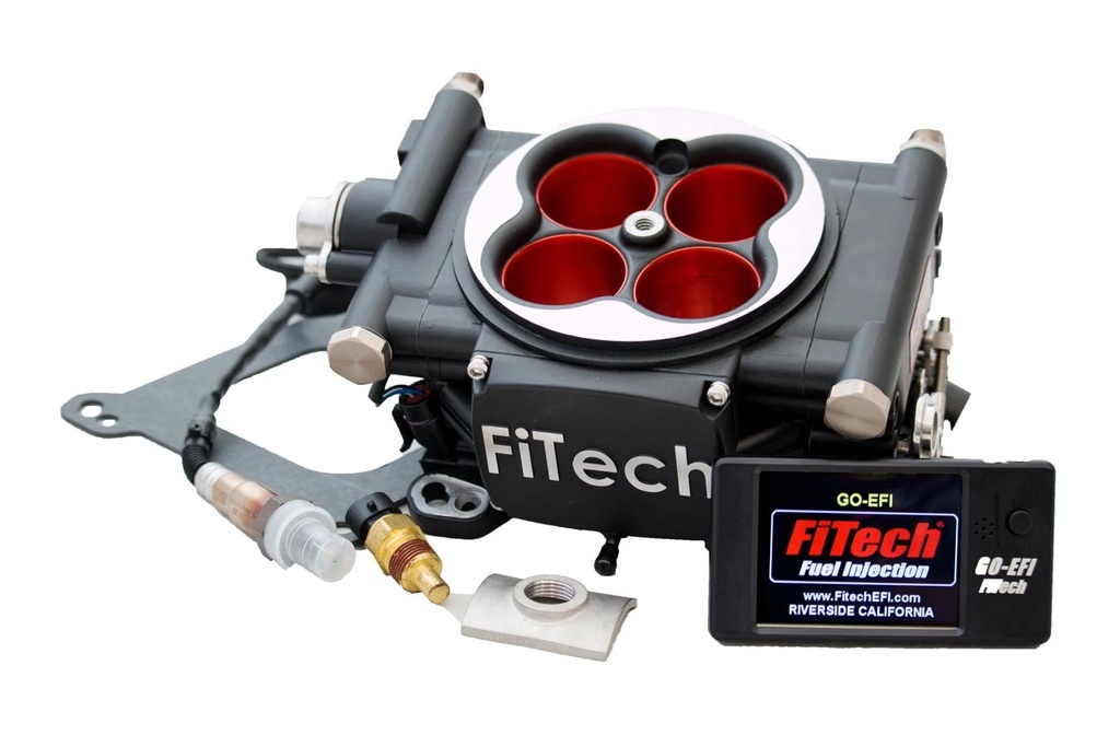 [FIT30004] FiTech Fuel Injection - Go EFI Power Adder 600hp Kit Matte Black