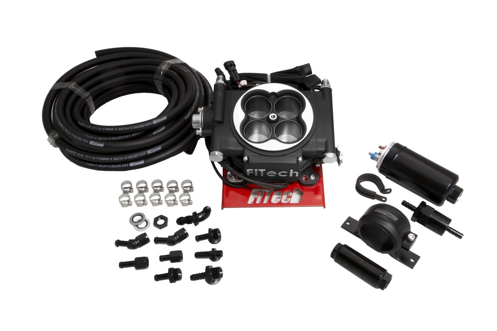 [FIT31002] FiTech Fuel Injection - Go EFI 4 Master Kit System Black Finish