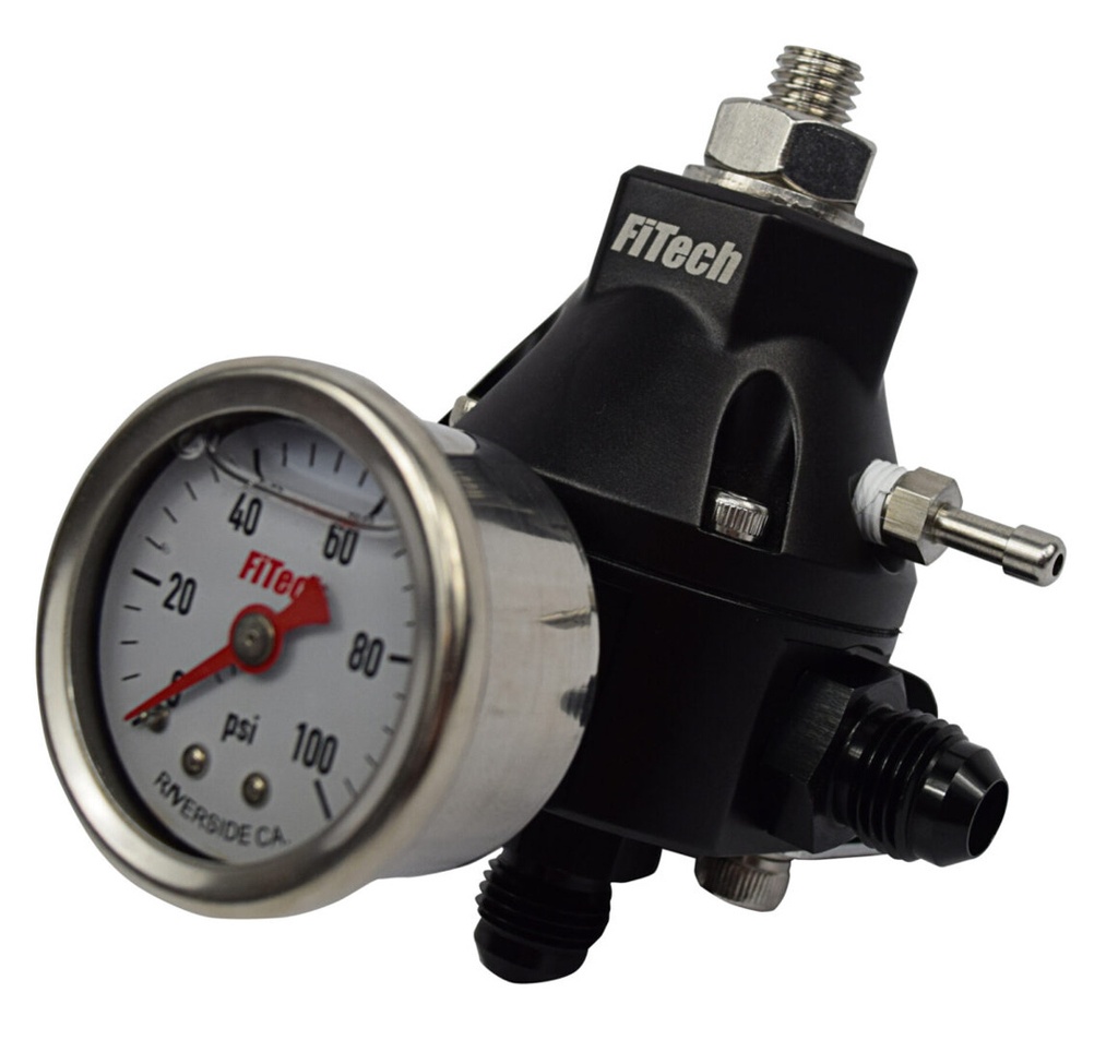 [FIT54001] FiTech Fuel Injection - Regulator Go Fuel Tight Fit W/ Pressure Gauge