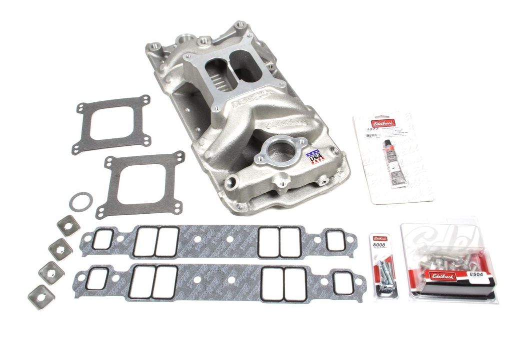 [EDE2042] Edelbrock - SBC 7501 Intake Manifold & Installation Kit