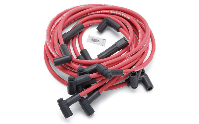 [EDE22713] Edelbrock - Max Fire Plug Wire Set SBC W/HEI 90 Degree Red