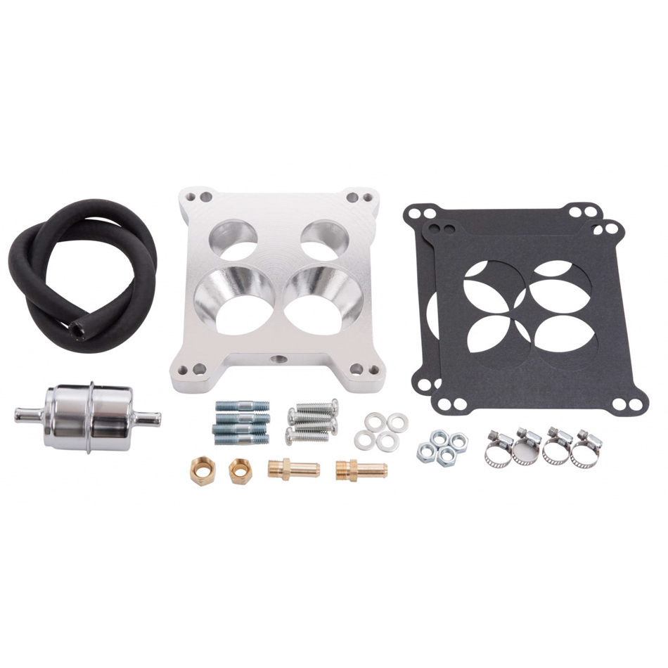 [EDE2697] Edelbrock - Carburetor Adapter W/Fuel Line Kit