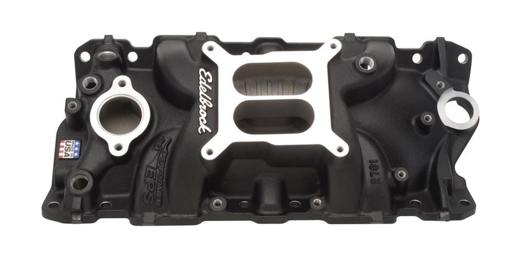 [EDE27013] Edelbrock - SBC Performer EPS Manifold - Black