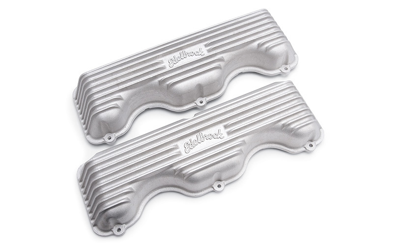 [EDE41409] Edelbrock - Valve Cover Kit Classic Finned Chevy 348-409