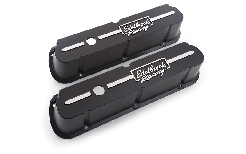 [EDE41653] Edelbrock - Valve Cover Kit Race Series SBF Tall Black