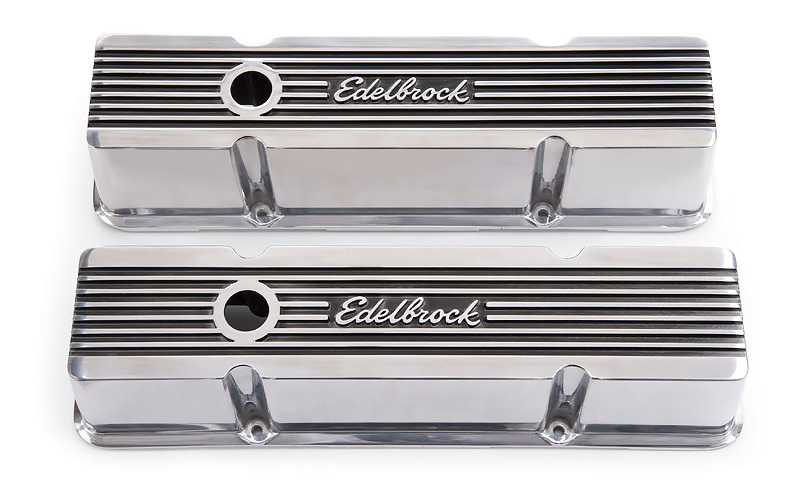 [EDE4263] Edelbrock - Valve Cover Kit Elite II Series SBC Tall