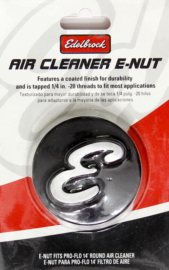 Edelbrock - Nut - Air Cleaner 2-1/8 Dia. Black Anodized