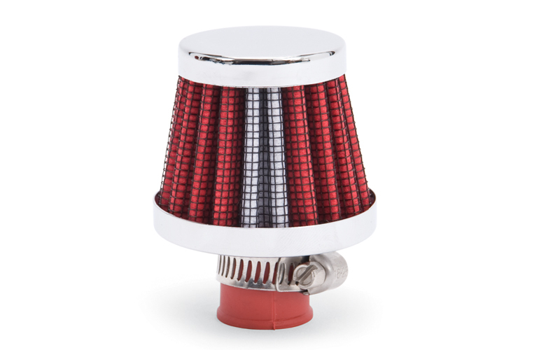 [EDE43511] Edelbrock - Valve Cover Breather 10mm Inlet Red/Chrome