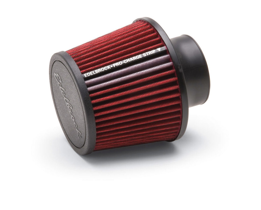 [EDE43651] Edelbrock - Pro-Flo Air Filter Cone 6-1/2 Tall Red/Chrome