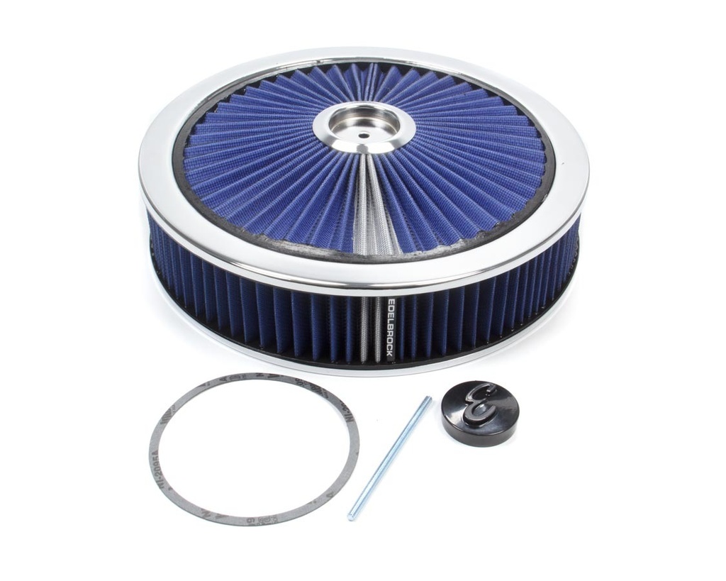 [EDE43661] Edelbrock - Air Cleaner Kit - 14in Dia. Breathable - Blue