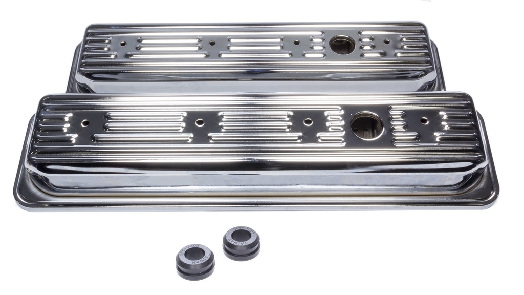[EDE4446] Edelbrock - SBC Signature Series Valve Cove Set - Chrome