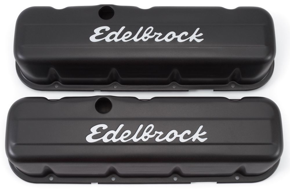 [EDE4683] Edelbrock - Signature Series Valve Covers - BBC Tall Black