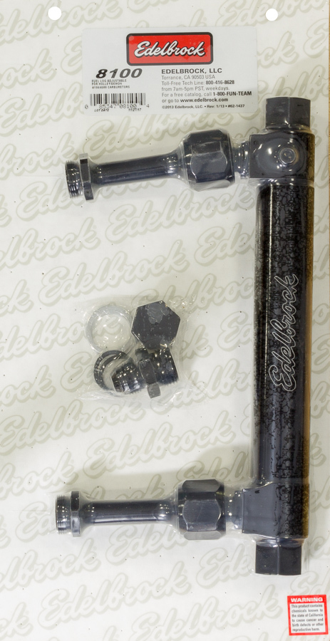 [EDE8100] Edelbrock - Dual Feed Fuel Log Adj. 4150/4500 Series Carbs