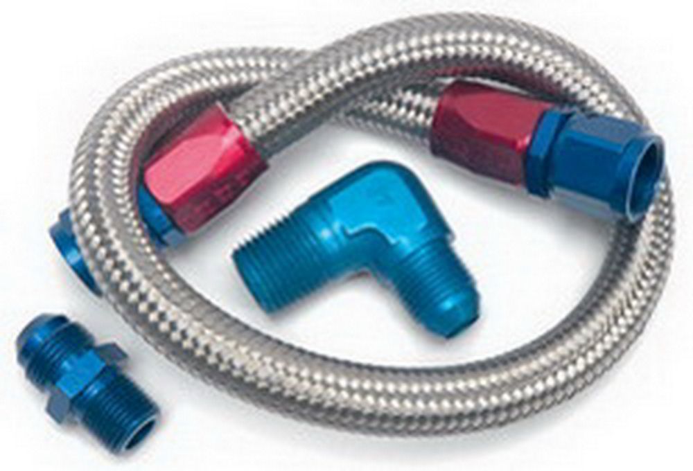 [EDE8122] Edelbrock - 22in Braided Fuel Line Kit