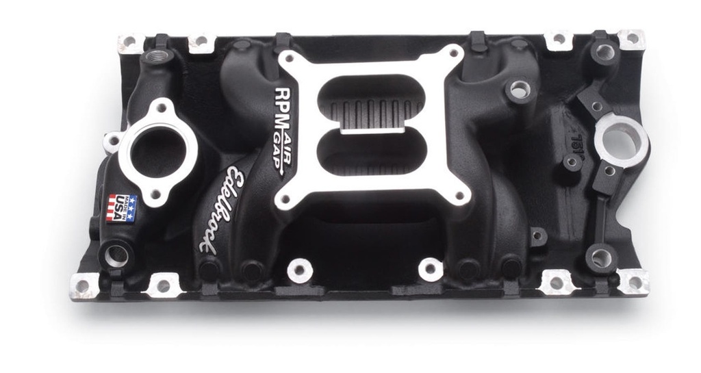 [EDE75163] Edelbrock - SBC Performer RPM A/G Manifold - Black