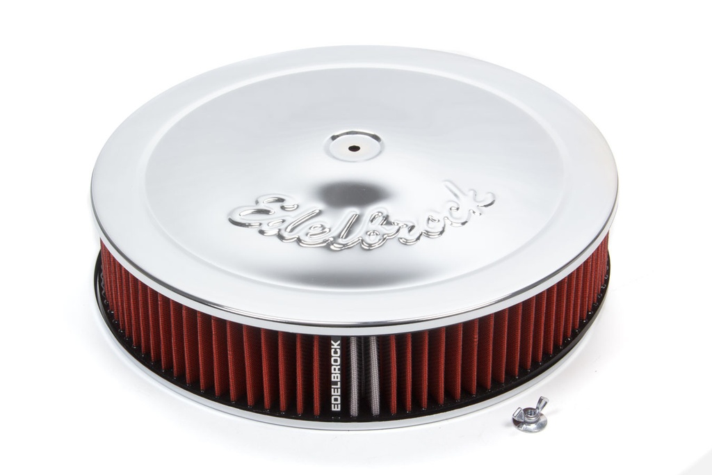 [EDE1224] Edelbrock - Pro-Flow Air Cleaner Kit 14in x 3in Chrome