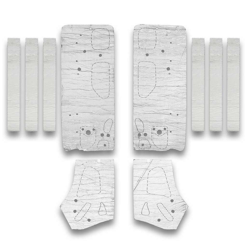 [FTLTABZ6009] Flatline Barriers - 69-70 Ford Mustang Coupe Door Insulation Kit
