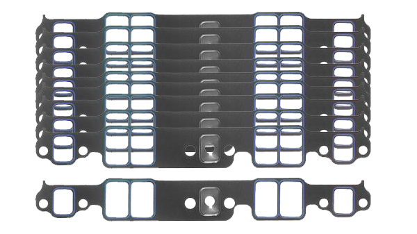 [FEL1256B] Fel-Pro - SBC Intake Gaskets 10pk Stock Port 1.23 x 1.99