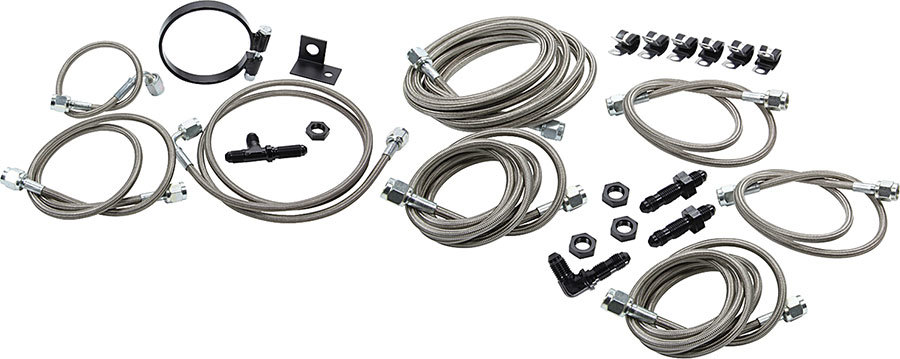 Allstar Performance - Dirt Car Brake Line Kit Mod Aftermarket Calipers