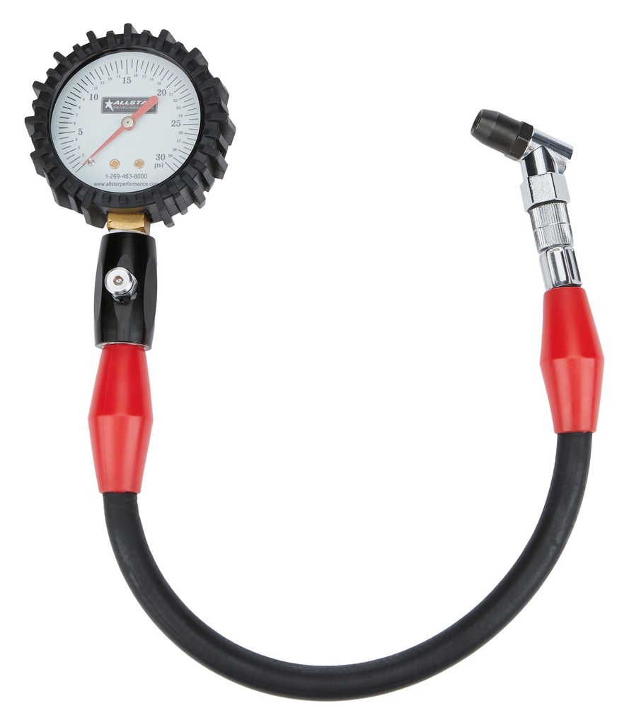 Allstar Performance - Tire Pressure Gauge 0-30 PSI 2-1/4in Glow