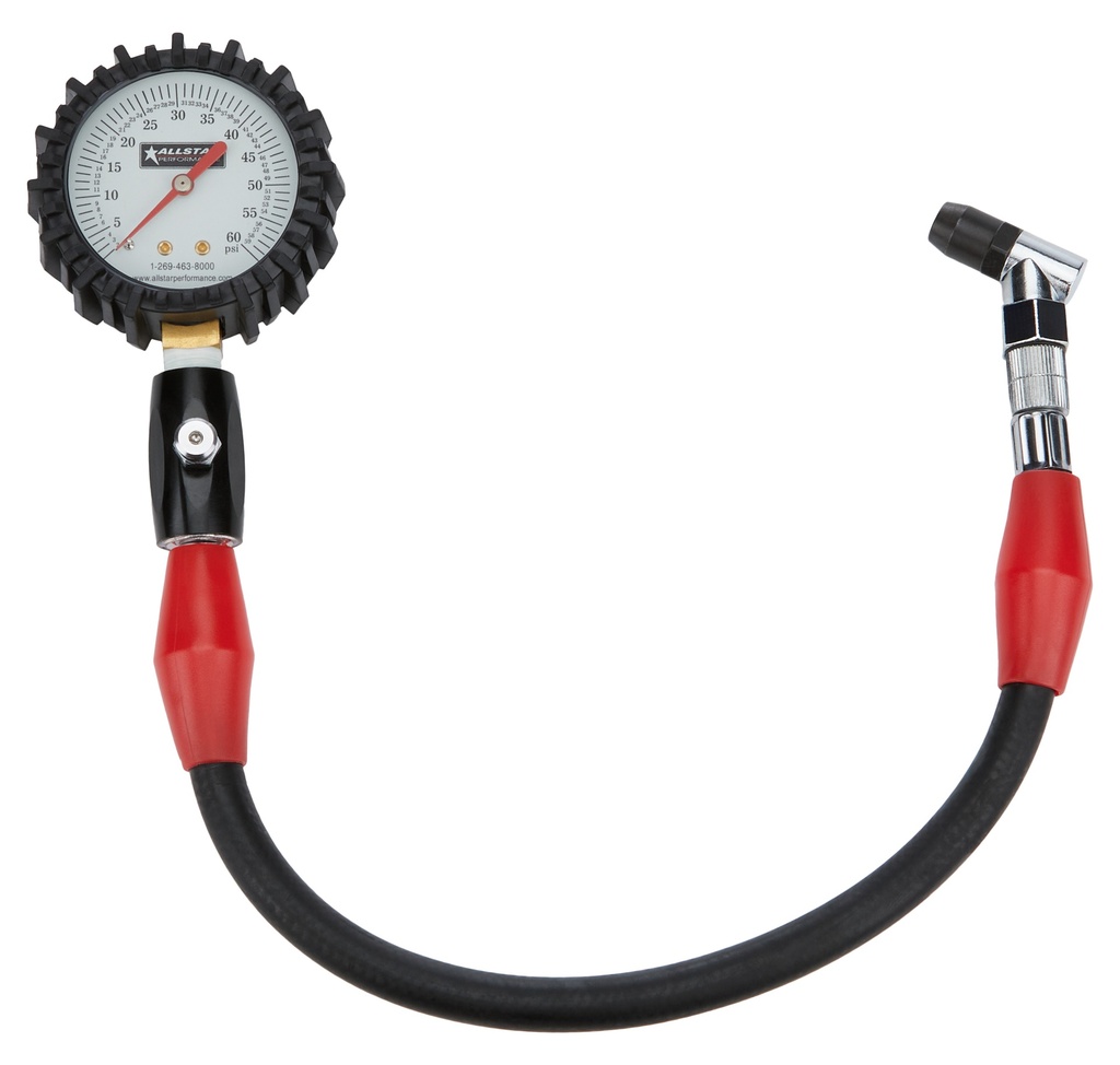 Allstar Performance - Tire Pressure Gauge 0-60 PSI 2-1/4in Glow