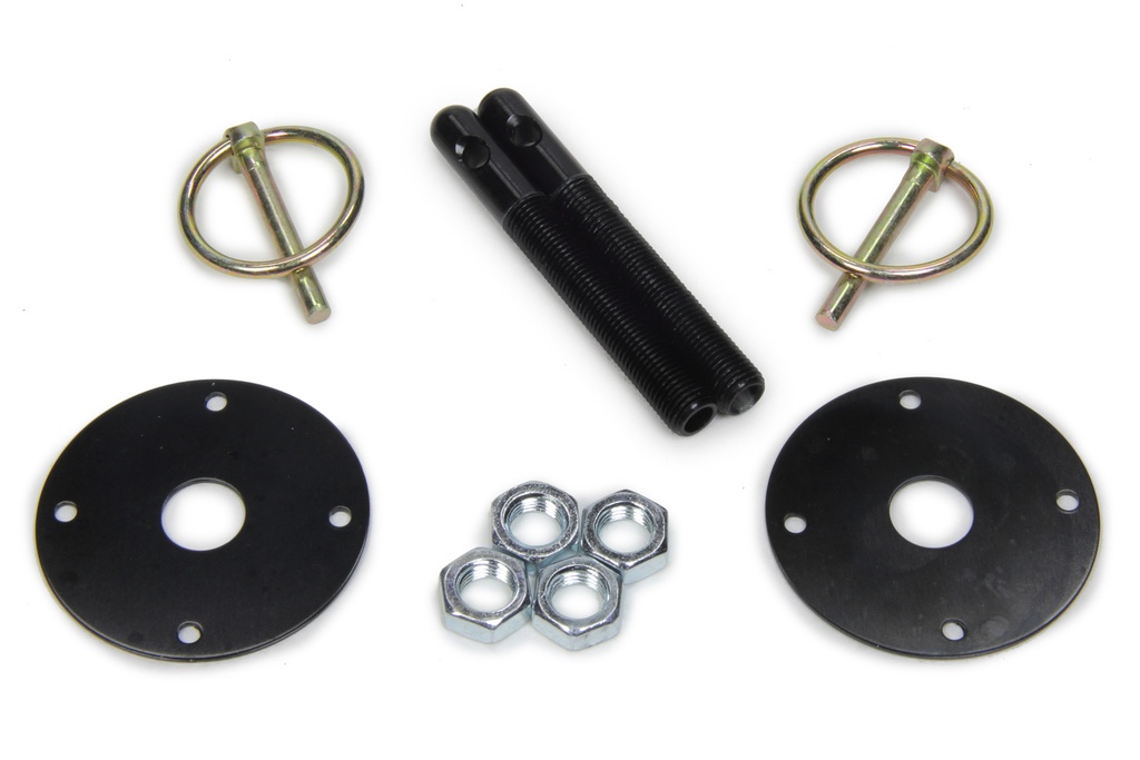 [FIV10001-34033-B] Fivestar - Hood Pin Kit 3/8in Alum Black 2-Pack
