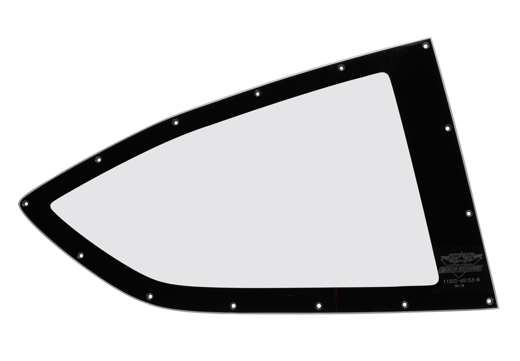 [FIV11002-65153-R] Fivestar - 2019 Lm Qtr Window Right Cut Drilled W/Blackout