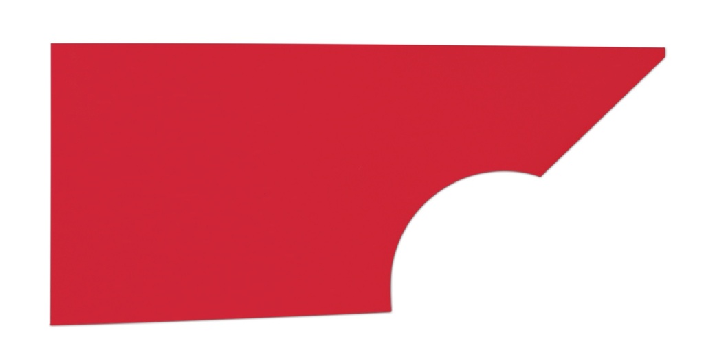 Fivestar - Qtr Panel High Impact Plastic Red Right