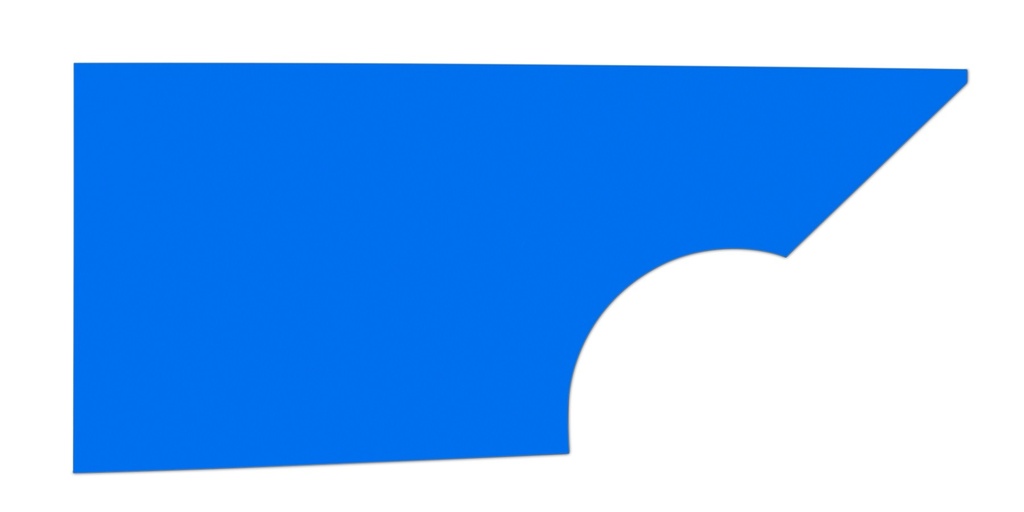 [FIV34001-27351-CBR] Fivestar - Qtr Panel High Impact Plastic Blue Right