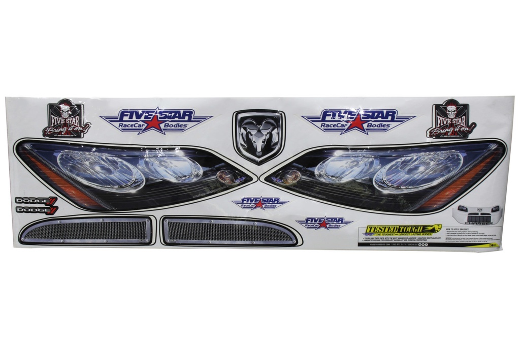 [FIV470-410-ID] Fivestar - Nose Only Graphics Md3 Charger Sticker Decal