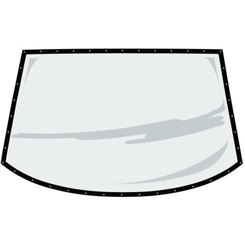 [FIV574-6115-3B] Fivestar - Rear Window ABC Molded .093 w/BLK Border Coated
