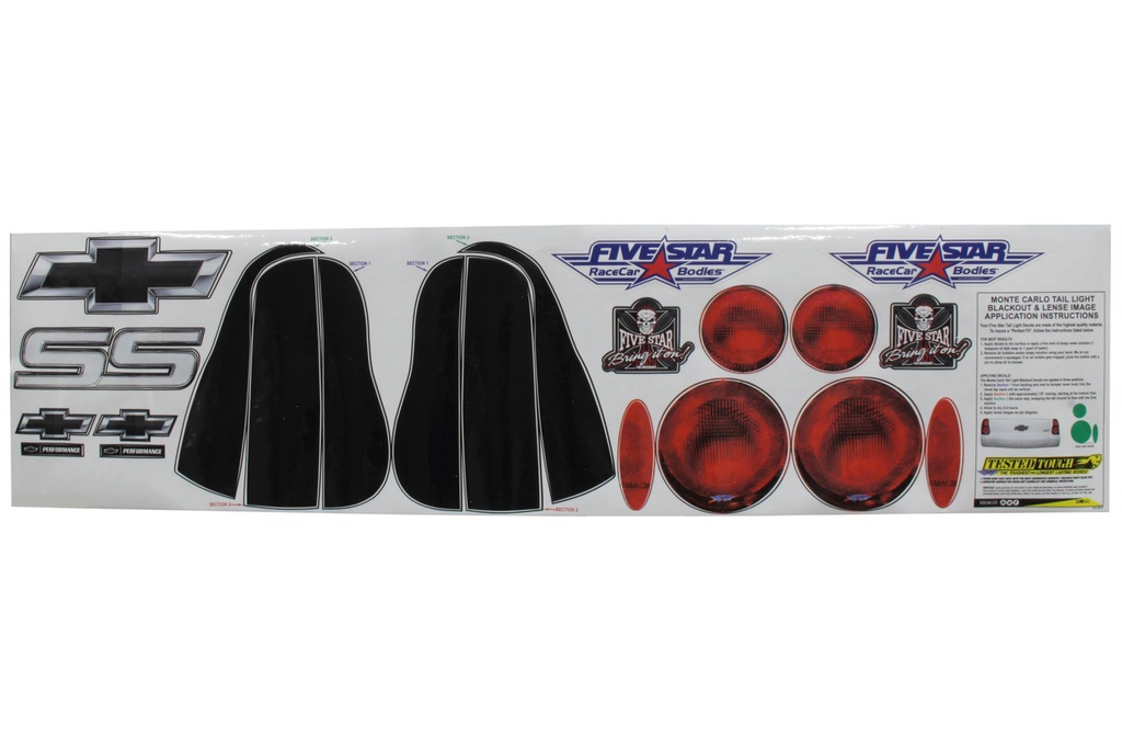 [FIV630-450-ID] Fivestar - 00 M/C Tailight Decals